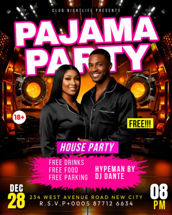 Pajama Night Flyer